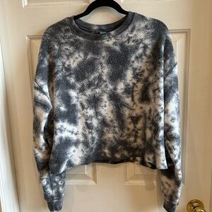 wild fable Black and White Tie-Dye Pullover
